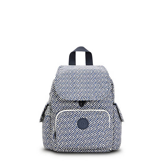 Kipling City Pack Mini Printed Rygsække Hvide | DK 1494SG